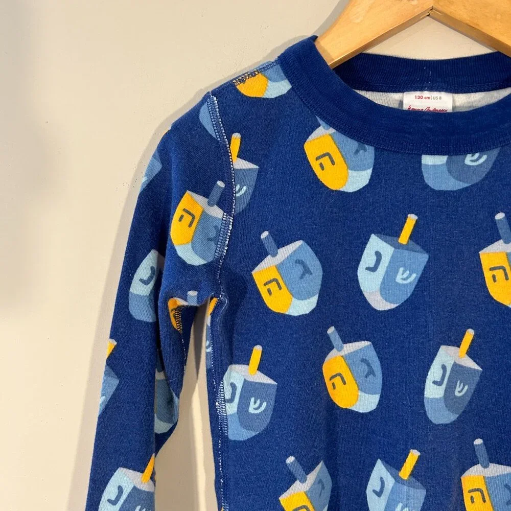 3T hanna andersson dreidel print holiday pajamas- zara, h&m‎